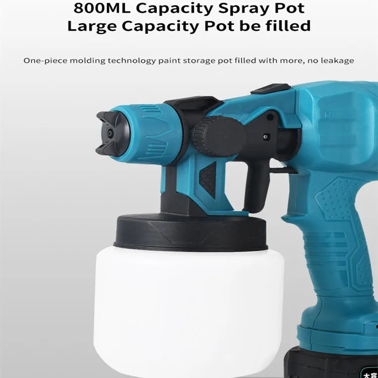 SprayMaster 800 – Cordless Electric Paint Sprayer for Precision Coating