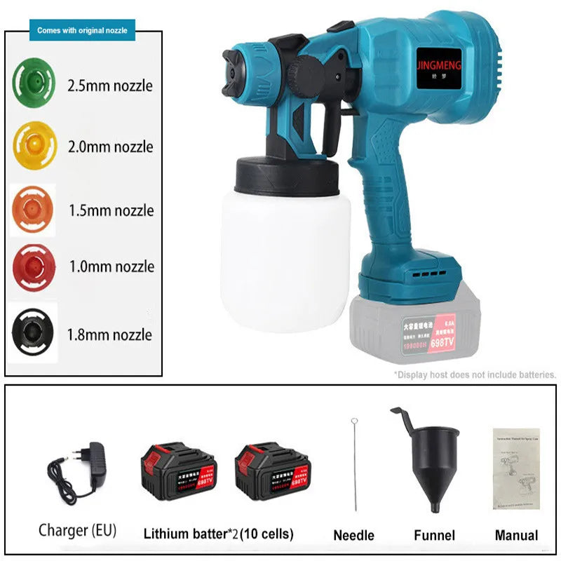 SprayMaster 800 – Cordless Electric Paint Sprayer for Precision Coating