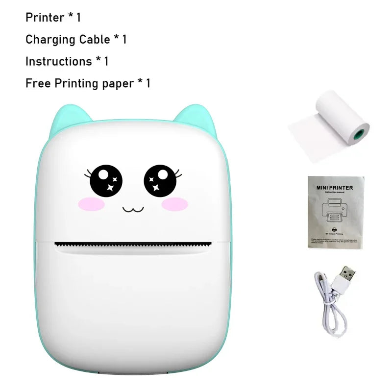 PurrPrint – Mini Cat Pocket Thermal Printer with Wireless Bluetooth