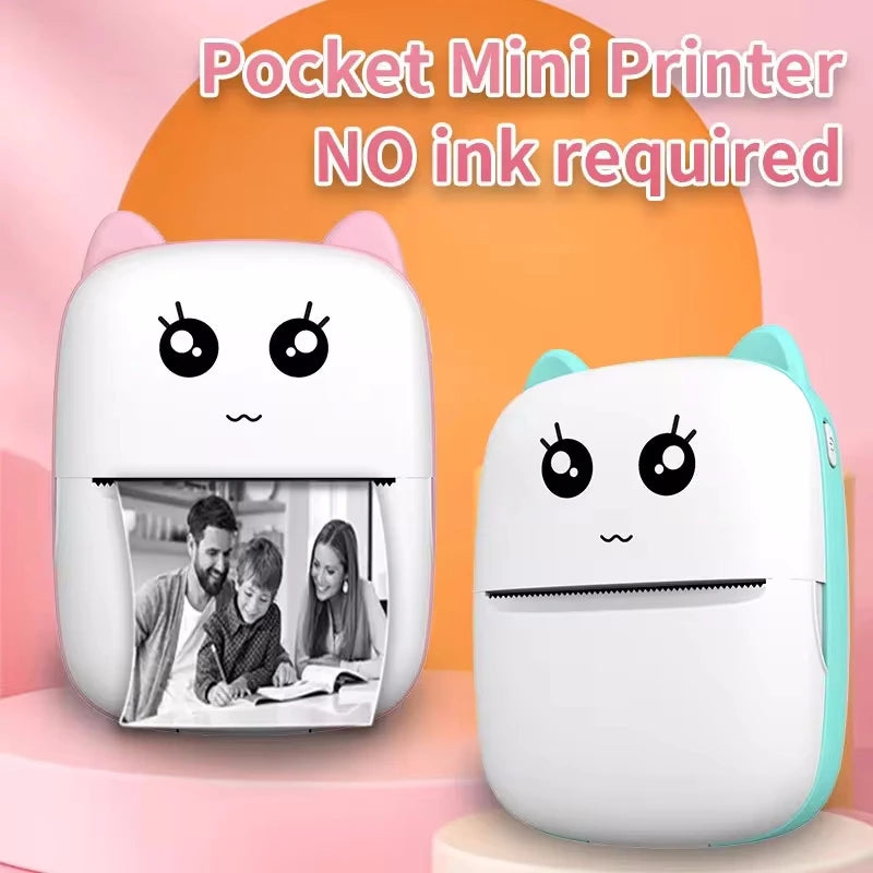 PurrPrint – Mini Cat Pocket Thermal Printer with Wireless Bluetooth