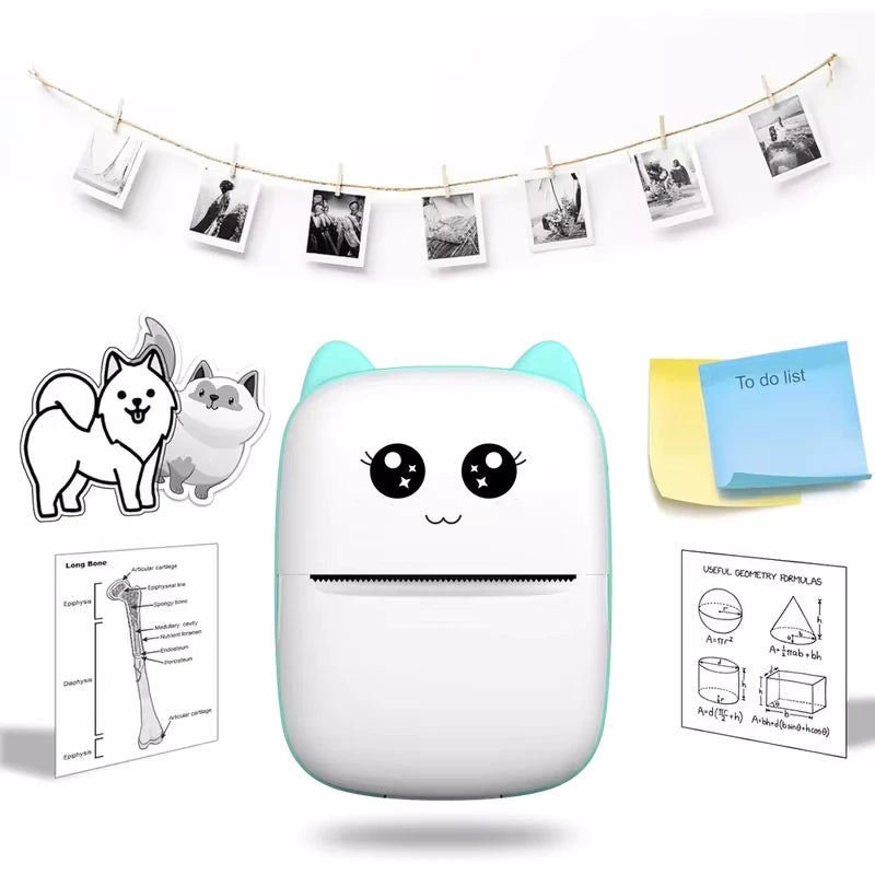 PurrPrint – Mini Cat Pocket Thermal Printer with Wireless Bluetooth